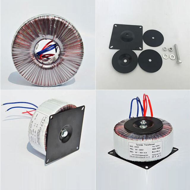 50W 100W 150W 200W 300W 500W Lichuan Custom Toroidal Transformer For Audio Amplifiers