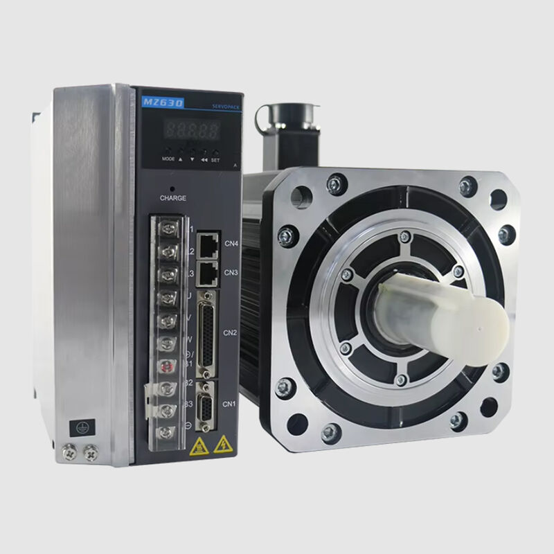 380V 5.5KW 1500RPM 35N.M 23bit 3 Phase AC Servo Motor Driver Kit With Brake 180M26020B+M1534P