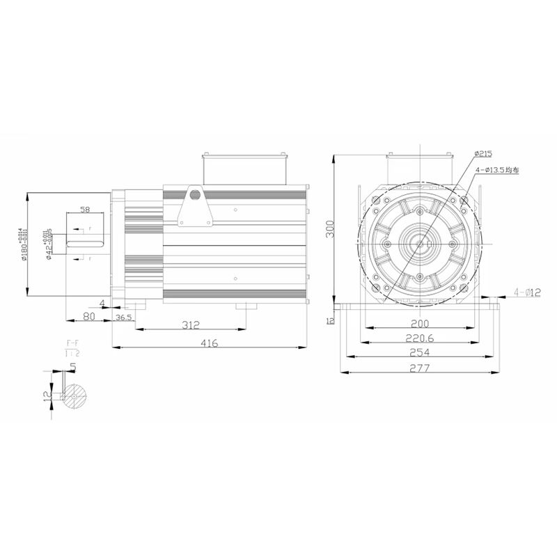 11KW 380V 1500RPM 70N.M 23bit 3 Phase CNC AC Servo Motor Driver Kit 200M70015B+M1534P