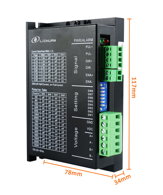 Lichuan Cheap Motor Stepper Driver 5.6A MC556E Match for 2 Phase Nema 23 Nema 24 Stepper Motor Driver Replace DM556