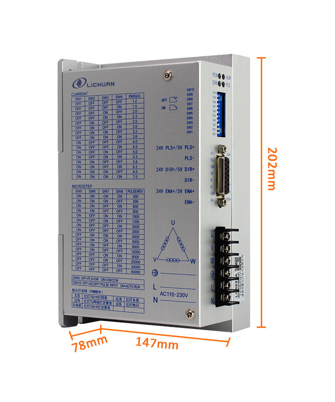 Nema 42 3 Phase 20nm Hybrid Motor Stepper LC31122+ Stepper Motor Driver LC3522A For CNC Machine