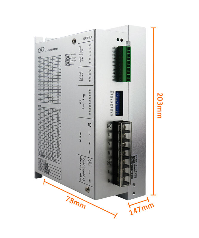 Lichuan Motor Stepper AC 220V Nema 51 LC31332+LC3722D Hybrid 50nm With Stepper Motor Driver