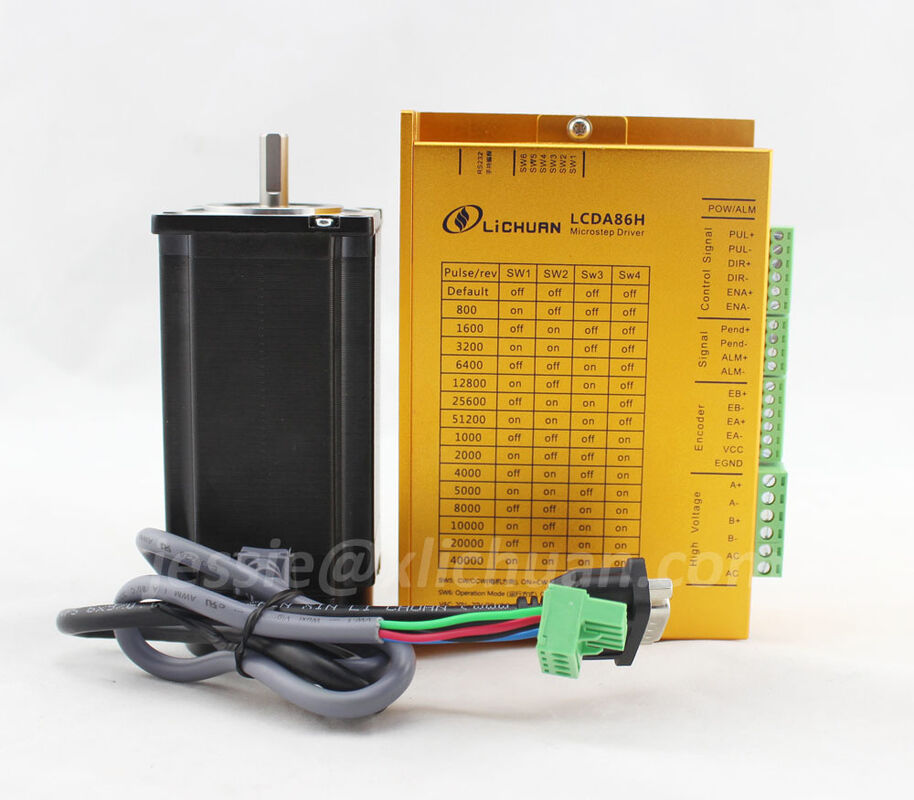 Lichuan Nema24 4.5Nm Closed Loop Stepper Motor LC60H2102 +driver LCDA86H DC48V 47/50mm Hole Distance