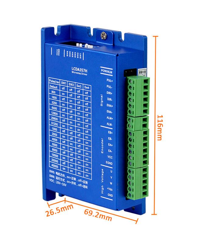 CNC 라우터 키트 3A 3N.M Nema 23 스테퍼 모터 LCDA357H 드라이버 350W MACH LCDA357H+LC57H3100