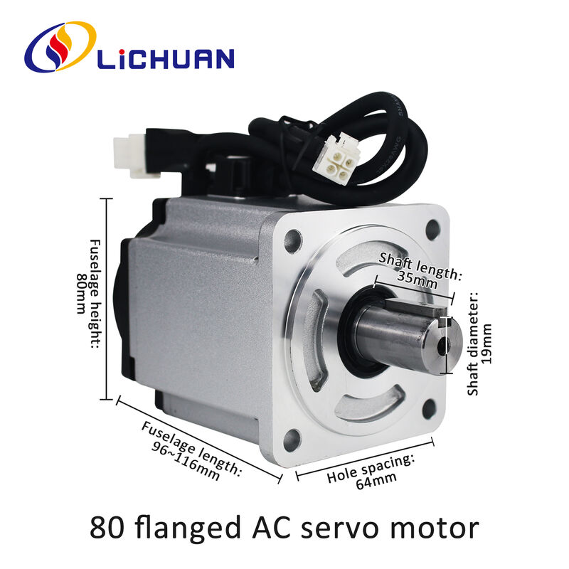 Lichuan AC Servo Motor Drivers Kit A8 High Accuracy STO ABZ 750W 0.75KW 2.39N.m 220V 4.5A 2500/3000RPM IP65