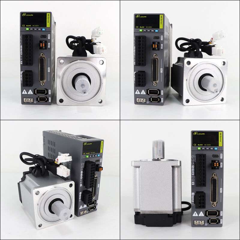 Lichuan AC Servo Motor Drivers Kit A8 High Accuracy STO ABZ 1000W 1KW 3.2N.m 220V 5.8A 2500/3000RPM IP65