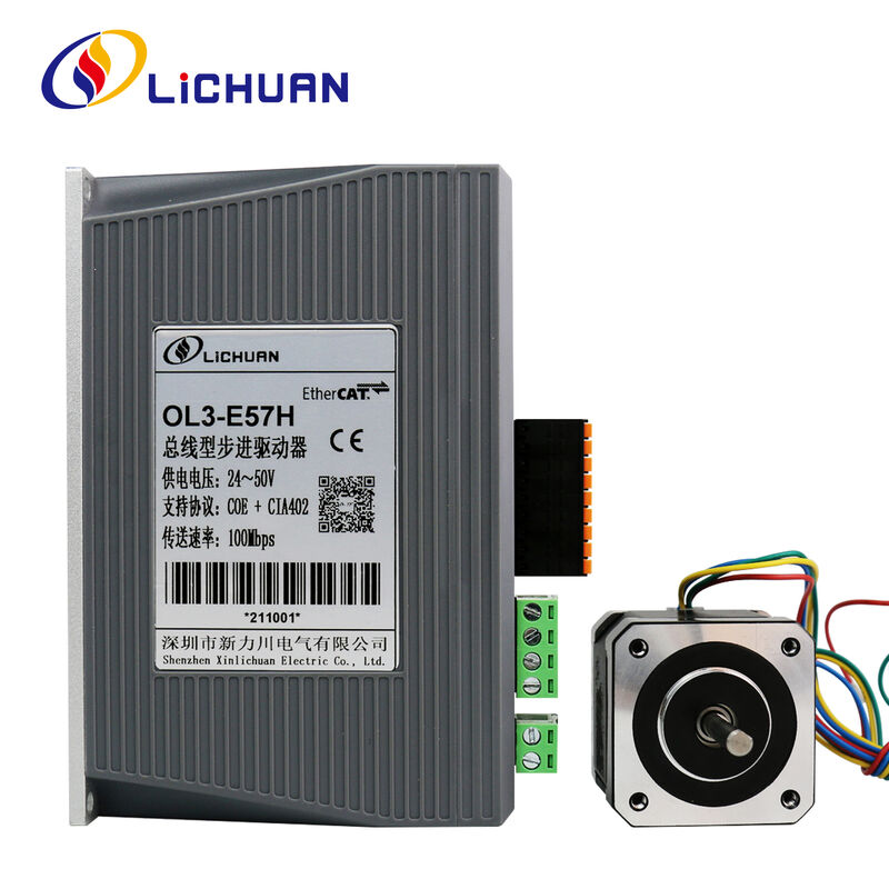 1.2A محرك متدرج Lichuan DC ذو الحلقة المفتوحة 0.6 نيوتن متر مرحلتين Nema17 DC24V-48V