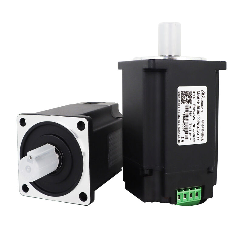 Lichuan Integrated Servo Motors Driver Pulse/RS485/CANopen Control 1000W 3.2N.m DC48V 20/25A 3000RPM IP65