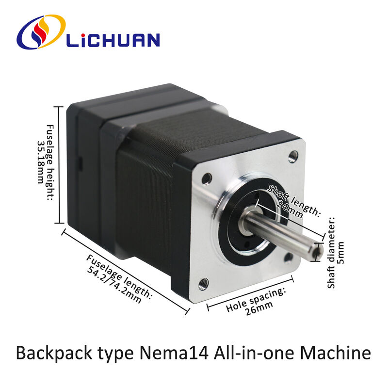 Lichuan Open Loop/Closed Loop Integrated Stepper Motors Driver Pulse/RS485 Control 0.28N.m 2Phase Nema14 DC20~30V 0.8/1.5A 1000PPR
