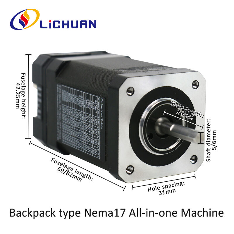 Lichuan Open Loop/Closed Loop Integrated Stepper Motors Driver Pulse/RS485 Control 0.48N.m 2Phase Nema17 DC20~30V 1.2A 1000PPR