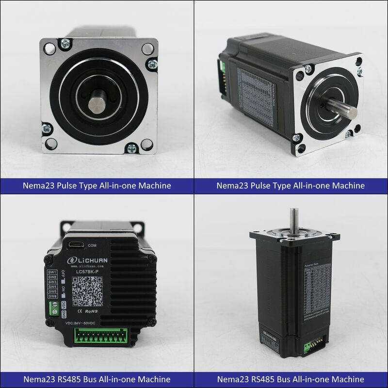 Lichuan Open Loop/Closed Loop Integrated Stepper Motors Driver Pulse/RS485 Control 1.0N.m 2Phase Nema23 DC24~50V 3.0/4.0A 1000PPR