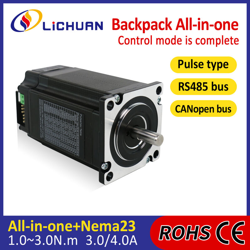Lichuan Open Loop/Closed Loop Integrated Stepper Motors Driver Pulse/RS485 Control 2.2N.m 2Phase Nema23 DC24~50V 3.0/4.0A 1000PPR