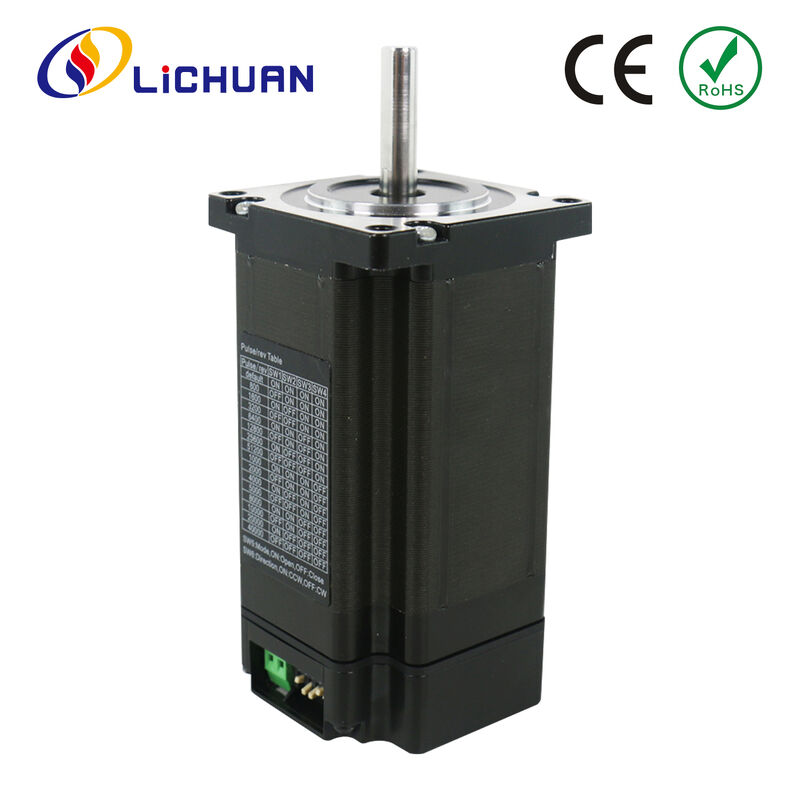 Lichuan Open Loop/Closed Loop Integrated Stepper Motors Driver Pulse/RS485 Control 3.0N.m 2Phase Nema24 DC24~50V 4.5/5.0/5.8A 1000PPR