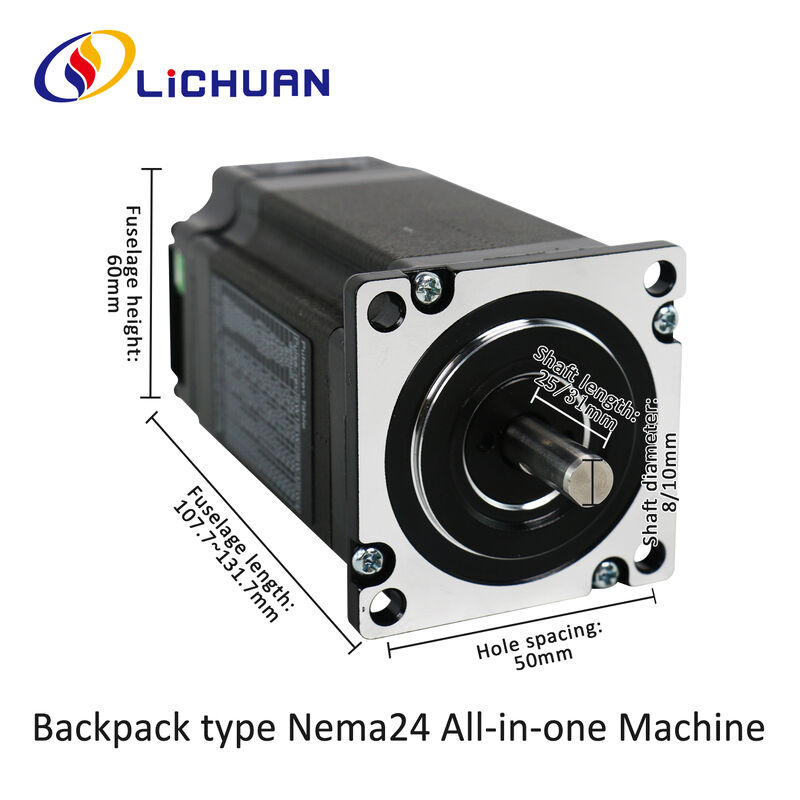 Lichuan Open Loop/Closed Loop Integrated Stepper Motors Driver Pulse/RS485 Control 4.3N.m 2Phase Nema24 DC24~50V 4.5/5.0/5.8A 1000PPR