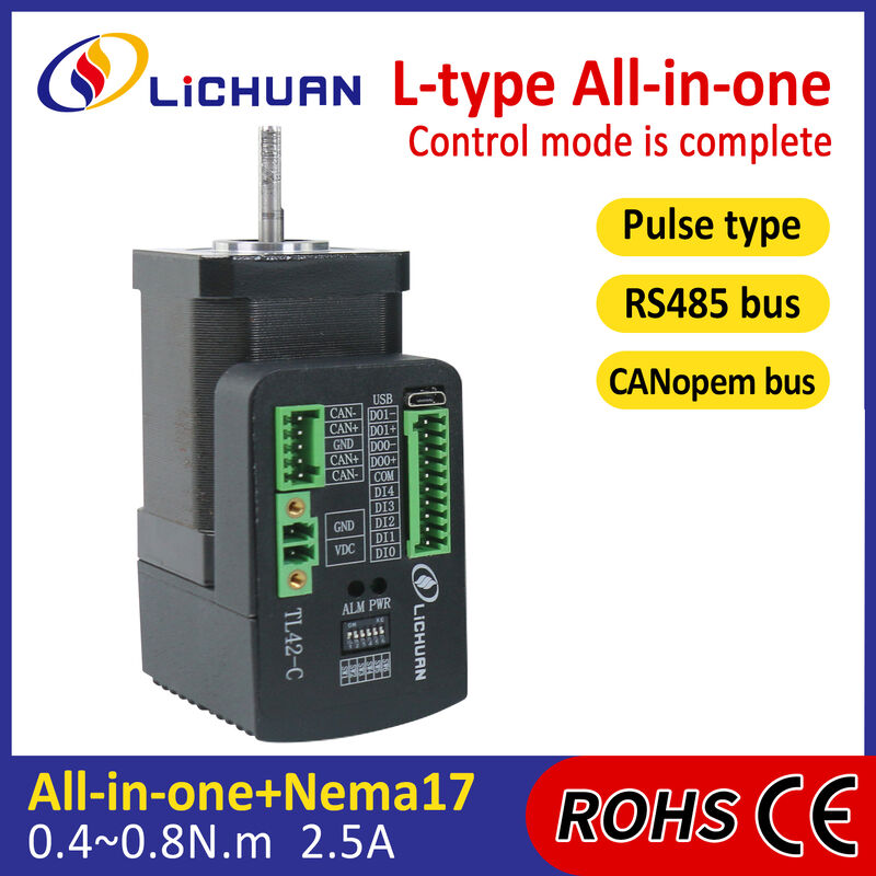 Lichuan Open Loop Integrated Stepper Motors Driver 0.4N.m 2Phase Nema17 24V 2.5A