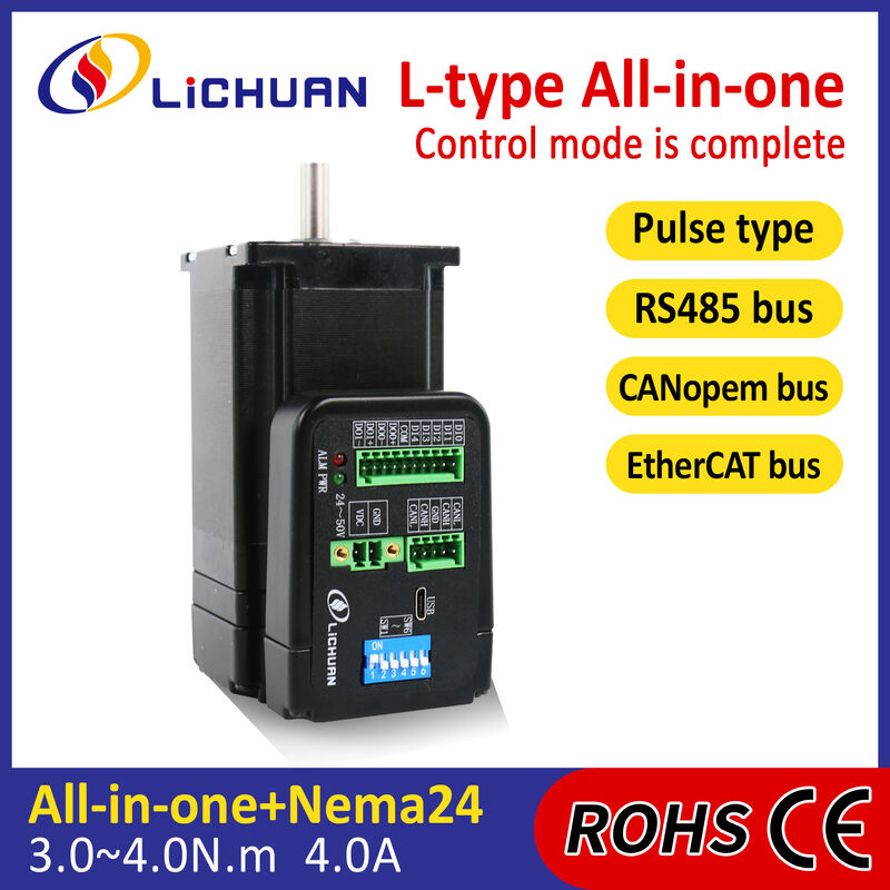Lichuan Closed Loop Integrated Stepper Motors Driver 3.0N.m 2Phase Nema24 36V 4.0A 1000PPR