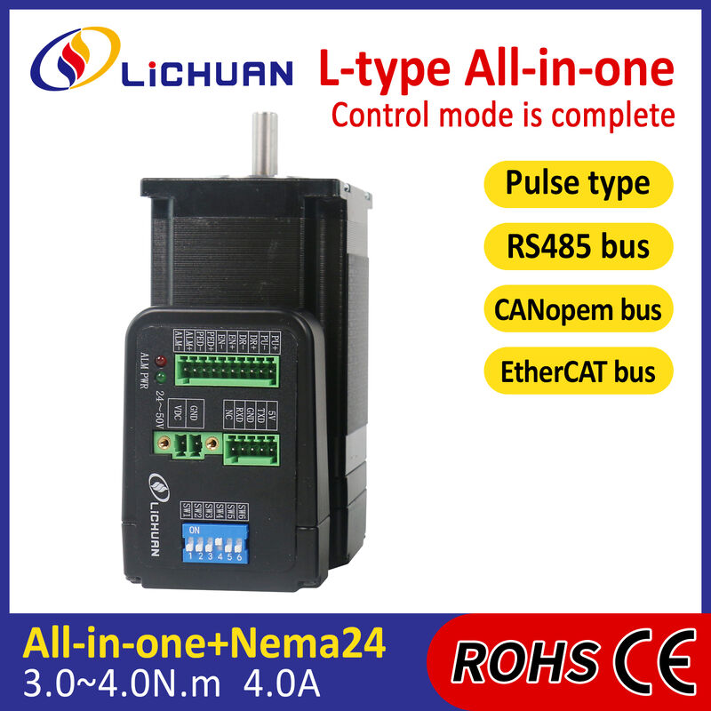 Lichuan Closed Loop Integrated Stepper Motors Driver 3.5N.m 2Phase Nema24 36V 4.0A 1000PPR