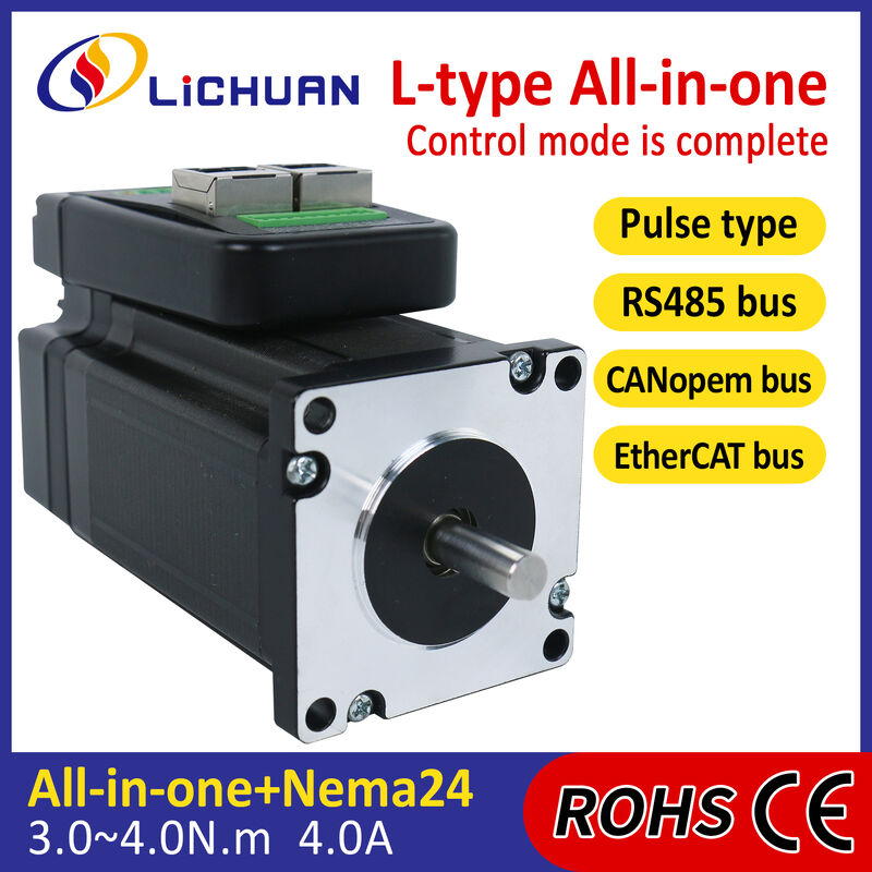Lichuan Closed Loop Integrated Stepper Motors Driver 4.0N.m 2Phase Nema24 36V 4.0A 1000PPR