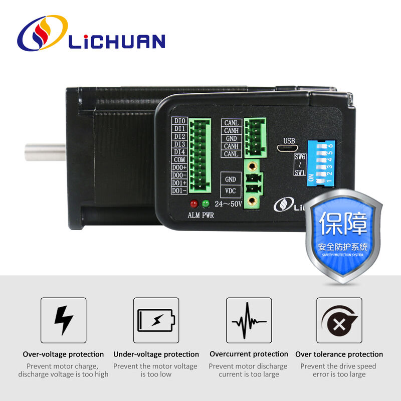 Lichuan Open Loop Integrated Stepper Motors Driver 4.0N.m 2Phase Nema24 36V 4.0A