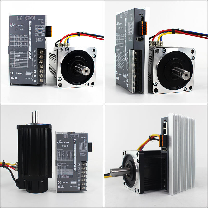 Lichuan DC Servo Motor Drivers Kit DS2-45P/R/C/E Low Voltage 6N.m 1.5KW/1500W 48V 45A 2500RPM IP65