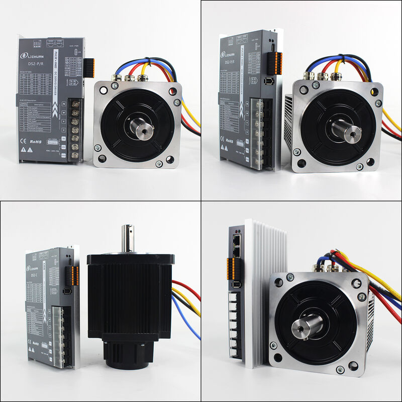 Lichuan DC Servo Motor Drivers Kit DS2-45P/R/C/E Low Voltage 6N.m 1500W /1.5KW DC48V 45A 2500RPM IP65