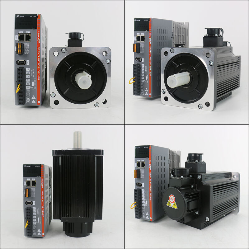 Lichuan AC Servo Motor Drivers Kit LC30E50E Series 4.0N.m 1.0KW 1000W 220V 4.0/5.0/6.0/7.5/9.5/10/13.5A 1500/2500RPM IP66