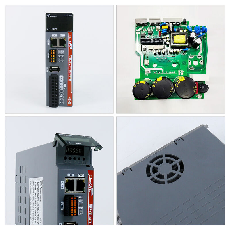 Lichuan AC Servo Motor Drivers Kit LC10E Series EtherCAT 0.32N.m 100W 0.1KW AC220V 1.1A/1.6A/2.5A/3.3A 3000RPM IP65