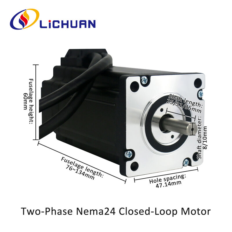 Lichuan 4-Axis DC Closed Loop Stepper Motor Drivers Kit 2.3N.m 2Phase Nema24 DC24V~50V 4.0/4.5/5.0/5.8A 1000PPR