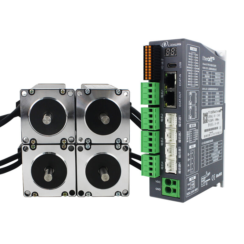 Lichuan 4-Axis DC Closed Loop Stepper Motor Drivers Kit 2.0N.m 2Phase Nema23 DC24V~50V 3.0/4.0A 1000PPR
