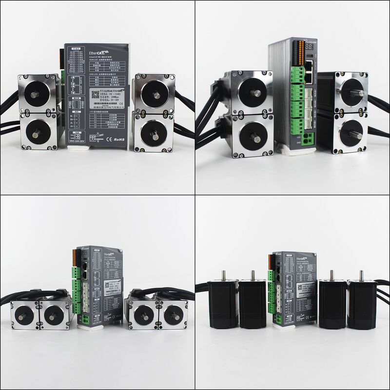 Lichuan 4-Axis DC Closed Loop Stepper Motor Drivers Kit 3.5N.m 2Phase Nema23 DC24V~50V 3.0/4.0A 1000PPR