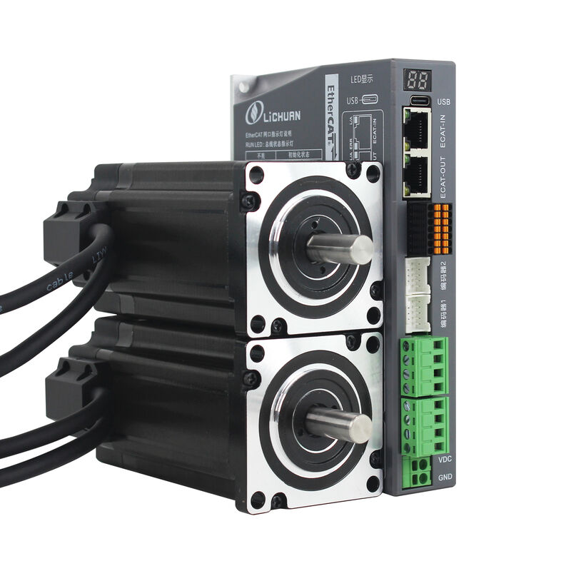 Lichuan 2-Axis DC Closed Loop Stepper Motor Drivers Controller Kit 2.8N.m 2Phase Nema24 DC24V~50V 4.0/4.5/5.0/5.8A 1000PPR