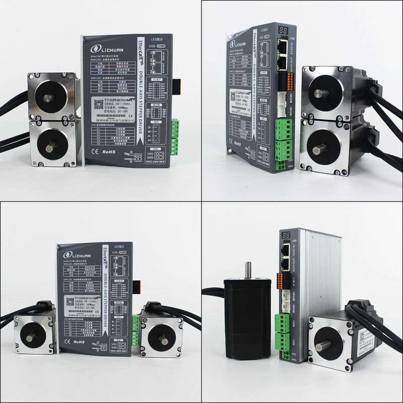 Lichuan 2-Axis DC Closed Loop Stepper Motor Drivers Controller Kit 2.0N.m 2Phase Nema23 DC24V~50V 3.0/4.0A 1000PPR