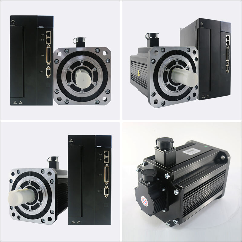 Lichuan AC Servo Motor Drivers Kit HIGH POWER 48N.m 7.5KW 7500W AC220V 7.5/10.3/12.5/17.5A 1500/2000RPM IP65
