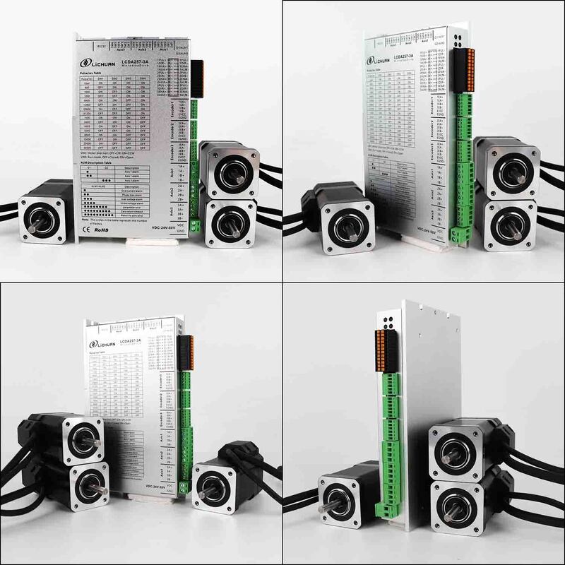 Lichuan DC Closed Loop Stepper Motor Drivers Kit 0.52N.m 2 Phase Nema17 DC24V～50V 2.5A 1000PPR