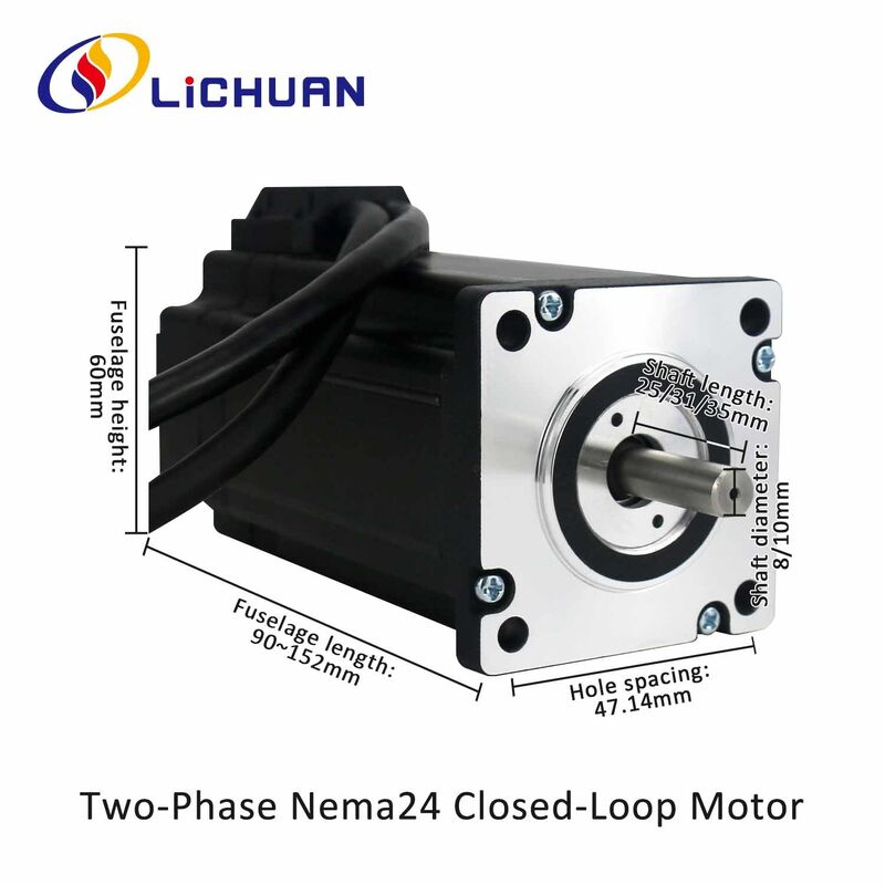 Lichuan DC Closed Loop Stepper Motor Drivers Kit 2.0N.m 2 Phase Nema24 DC24V～50V 4.0/5.0/5.8A 1000PPR