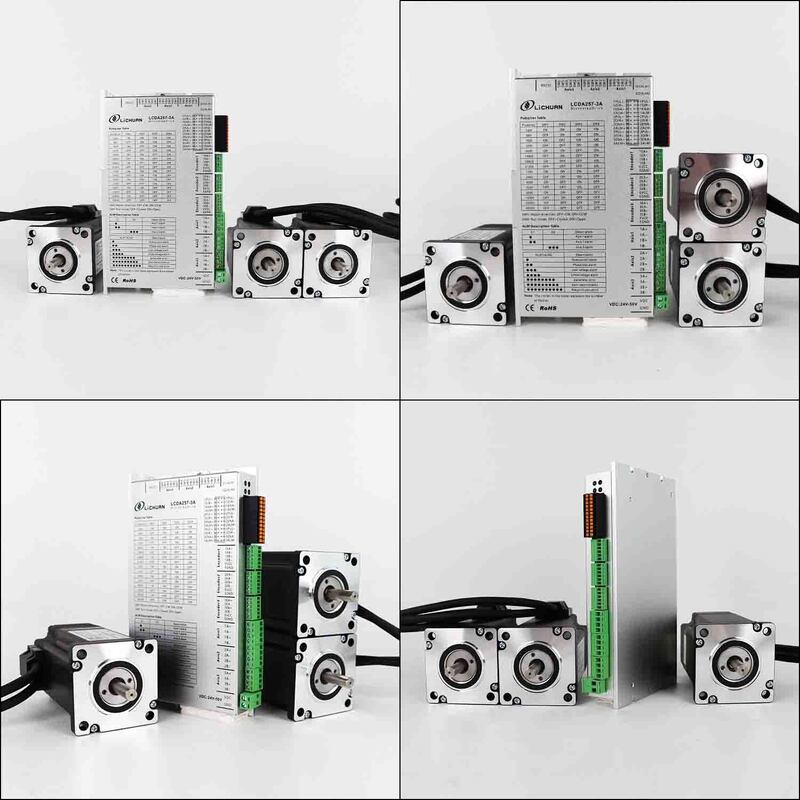 Lichuan DC Closed Loop Stepper Motor Drivers Kit 2.0N.m 2 Phase Nema24 DC24V～50V 4.0/5.0/5.8A 1000PPR