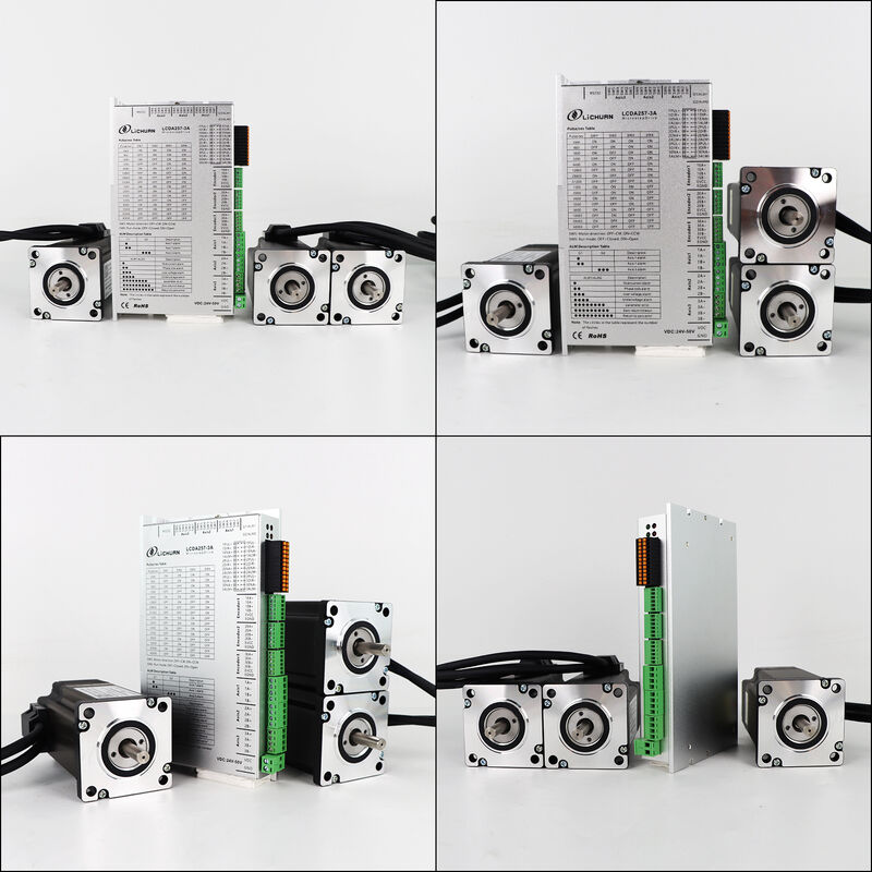 Lichuan DC Closed Loop Stepper Motor Drivers Kit 2.3N.m 2 Phase Nema24 DC24V～50V 4.0/5.0/5.8A 1000PPR