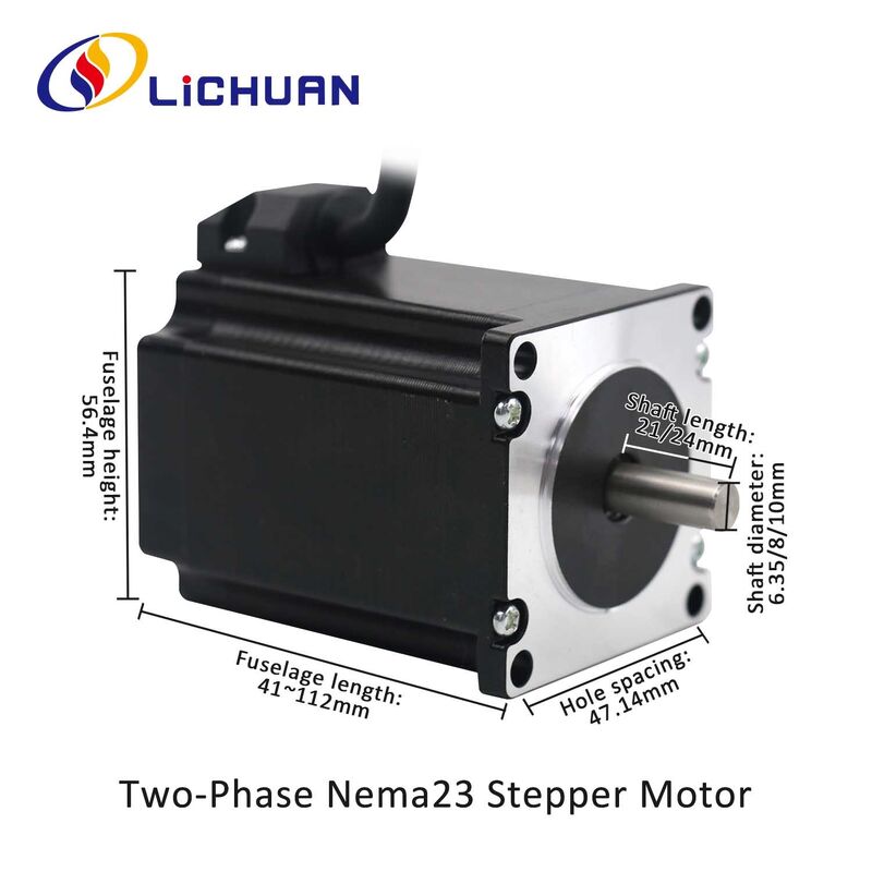 Lichuan 2A DC Open Loop Stepper Motor Drivers Kit EtherCAT 0.6N.m 2 Phase Nema23 DC24V～50V 2.5/4.0A