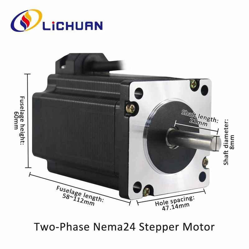 Lichuan 2A DC Open Loop Stepper Motor Drivers Kit EtherCAT 1.6N.m 2 Phase Nema24 DC24V～50V 4.0A