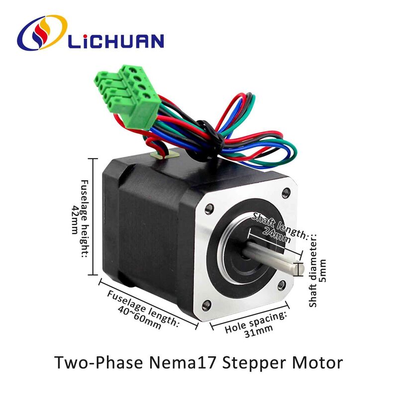 Lichuan 4A DC Open Loop Stepper Motor Drivers Kit EtherCAT 0.45N.m 2 Phase Nema17 DC24V～50V 2.0A