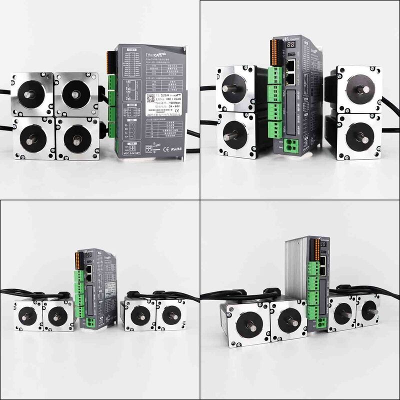 Lichuan 4A DC Open Loop Stepper Motor Drivers Kit EtherCAT 1.6N.m 2 Phase Nema24 DC24V～50V 4.0A
