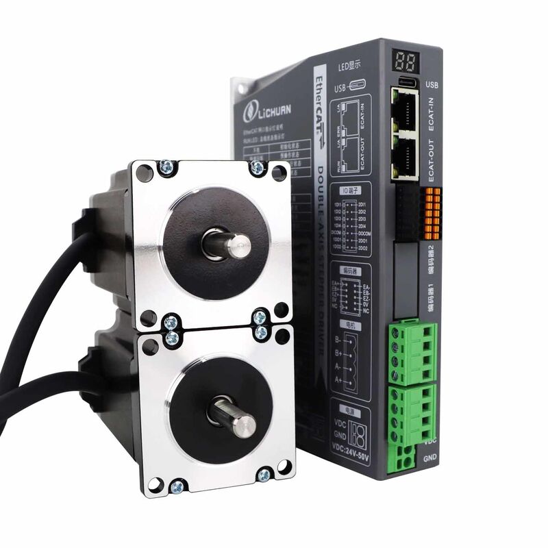 Lichuan 2A DC Open Loop Stepper Motor Drivers Kit EtherCAT 3.0N.m 2 Phase Nema23 DC24V～50V 2.5/4.0A