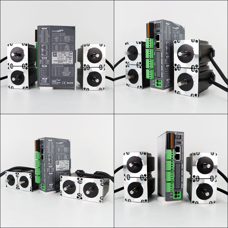 Lichuan 4A DC Open Loop Stepper Motor Drivers Kit EtherCAT 1.2N.m 2 Phase Nema23 DC24V～50V 2.5/4.0A