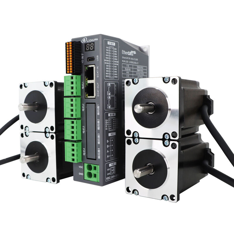 Lichuan 4A DC Open Loop Stepper Motor Drivers Kit EtherCAT 3.5N.m 2 Phase Nema23 DC24V～50V 2.5/4.0A