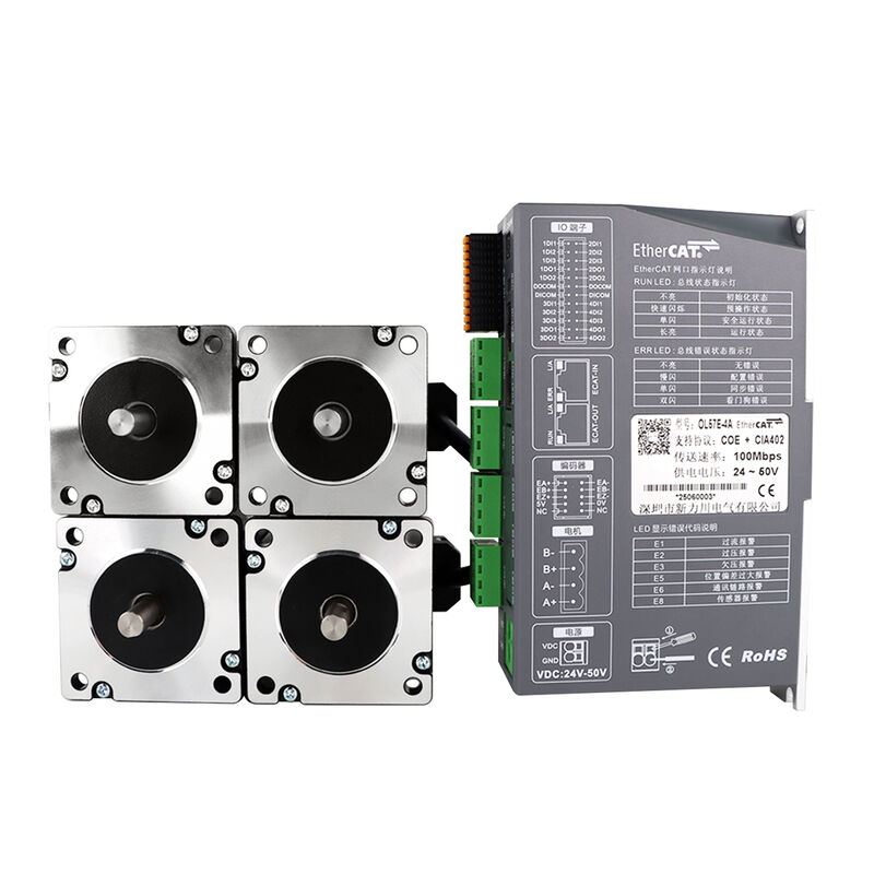 Lichuan 4A DC Open Loop Stepper Motor Drivers Kit EtherCAT 3.0N.m 2 Phase Nema24 DC24V～50V 4.0A