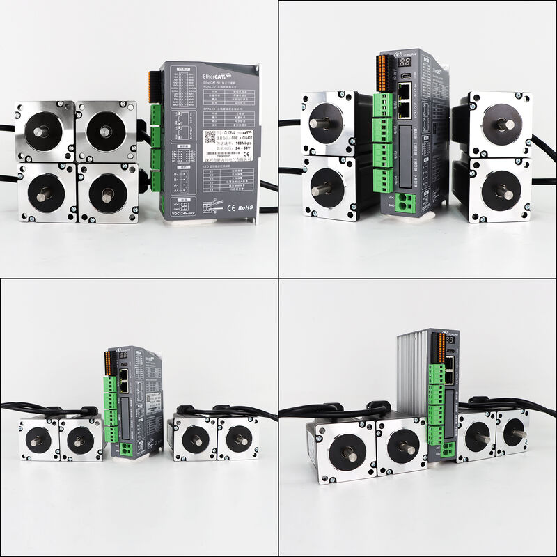 Lichuan 4A DC Open Loop Stepper Motor Drivers Kit EtherCAT 3.5N.m 2 Phase Nema24 DC24V～50V 4.0A