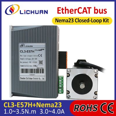 Lichuan DC Closed Loop Stepper Motor Drivers Kit 1.5N.m 2 Phase Nema23 DC24V～48V 3.0A 1000PPR