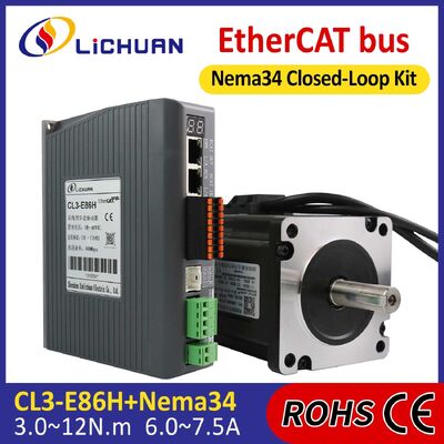 Lichuan DC/AC Closed Loop Stepper Motor Drivers Kit 3.5N.m 2 Phase Nema34 DC24V～110V/AC18V～80V 6.0A 1000PPR