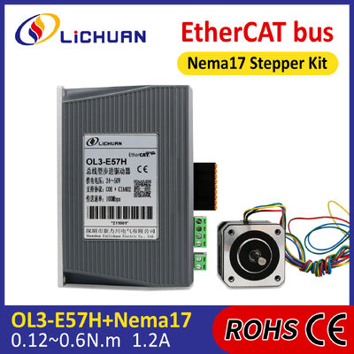 Lichuan DC Open Loop Stepper Motor Drivers Kit 0.12N.m 2 Phase Nema17 DC24V～48V 1.2A