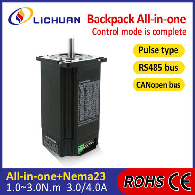 Lichuan Open Loop/Closed Loop Integrated Stepper Motors Driver Pulse/RS485 Control 3.5N.m 2Phase Nema23 DC24~50V 3.0/4.0A 1000PPR